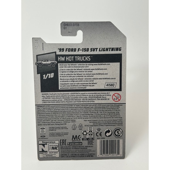 Hot Wheels 99 Ford F-150 SVT Lightning Gold HW Hot Trucks 237/250 GHB33 - Picture 6 of 6